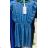 Denim short sleeve dress women (UNI S / M) ITALIAN FASHION IM920010