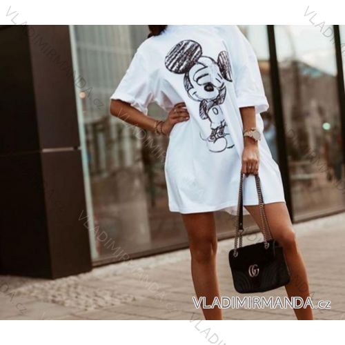 Women's short-sleeved summer dress (UNI S-M) ITALIAN FASHION IMM20318