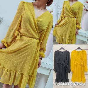 Summer long sleeve flowered women's dress (UNI S / L) ITALIAN FASHION IMK20150