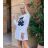 Summer long sleeve floral dress with ruffles women (UNI S / L) ITALIAN FASHION IMK20154