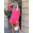 Summer long sleeve floral dress with ruffles women (UNI S / L) ITALIAN FASHION IMK20154