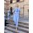 Set of long sweatpants and short sleeve t-shirt for women (UNI S / L) TURKISH FASHION IMK20DAISY