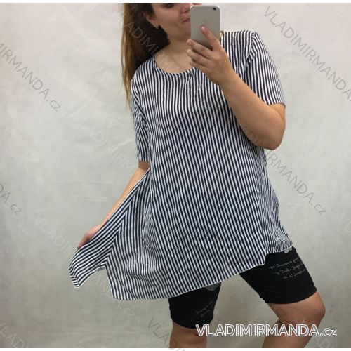 Tunic T-shirt short sleeve women's oversized (XL / 2XL) ITALIAN FASHION IMC20223