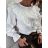 Blouse long sleeve with ruffles women (UNI S / L) ITALIAN FASHION IMK20159