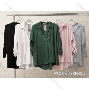 Blouse long sleeve with ruffles women (UNI S / L) ITALIAN FASHION IMK20159