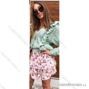 Blouse long sleeve with ruffles women (UNI S / L) ITALIAN FASHION IMK20159