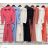 Summer long sleeve floral dress with ruffles women (UNI S / L) ITALIAN FASHION IMK20154