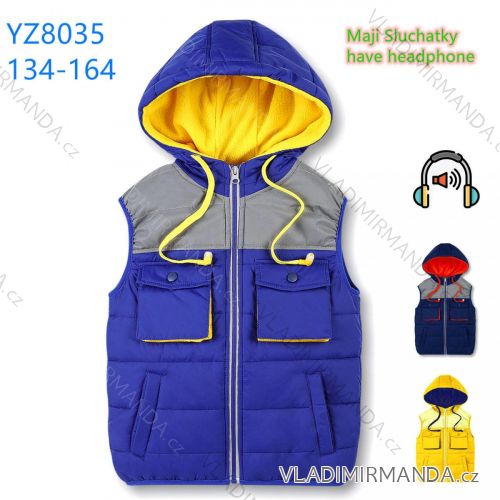 Outdoor fleece vest for girls and boys (134-164) KUGO K6552