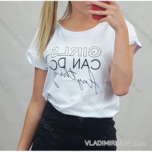 Tričko krátký rukáv dámské (uni s/m) ITALSKá MODA IMT20136 <div><p>Black</p>
</div> _UNI S/L