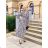 Summer long sleeve flowered women's dress (UNI S / L) ITALIAN FASHION IMK20150