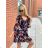 Summer long sleeve flowered women's dress (UNI S / L) ITALIAN FASHION IMK20150