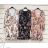 Summer long sleeve flowered women's dress (UNI S / L) ITALIAN FASHION IMK20150