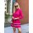 Summer long sleeve flowered women's dress (UNI S / L) ITALIAN FASHION IMK20150