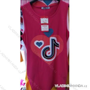 Summer dress with straps women's stripe with applique (uni s / m) ITALIAN FASHION IM620055