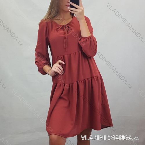 Summer long sleeve flowered dress (uni s / m) ITALIAN FASHION IMM200166