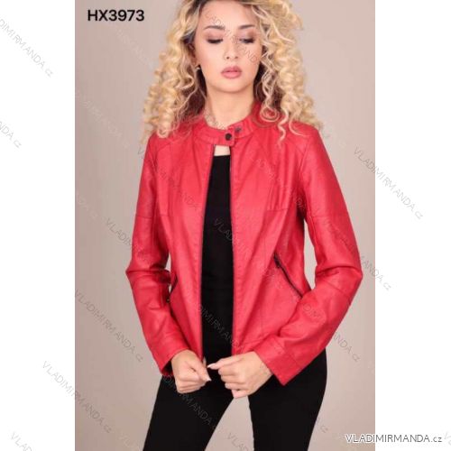 Bunda koženková slabá jarní dámská (vel xs-l) ITALSKÁ MÓDA IMM20536