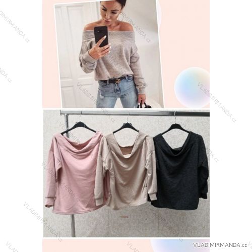 Blouse long sleeve with ruffles women (UNI S / L) ITALIAN FASHION IMK20159