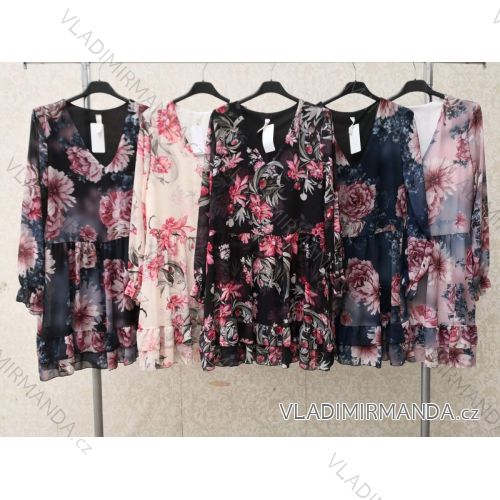 Blouse long sleeve with ruffles women (UNI S / L) ITALIAN FASHION IMK20159