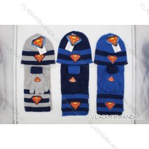 Set caps, scarf, gloves batman vs superman baby boys (one size) SETINO 780-569B