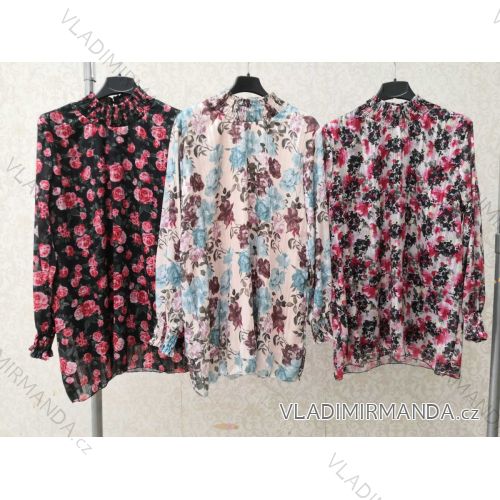 Blouse long sleeve with ruffles women (UNI S / L) ITALIAN FASHION IMK20159