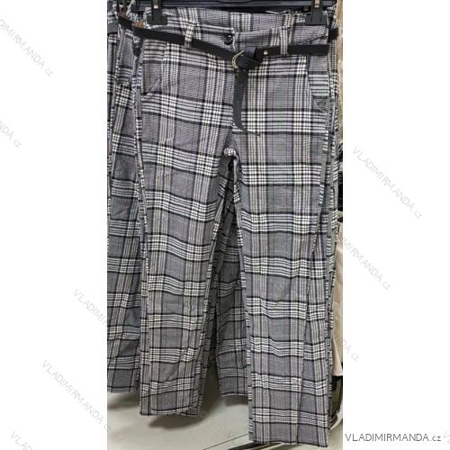 Elegant leatherette pants long women's (UNI S-M) ITALIAN FASHION IMM20130