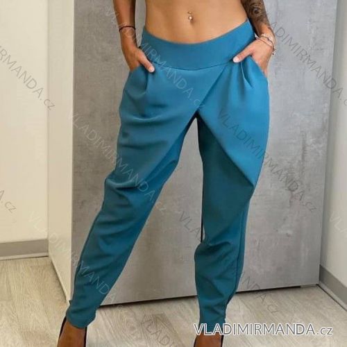 Elegant leatherette pants long women's (UNI S-M) ITALIAN FASHION IMM20130