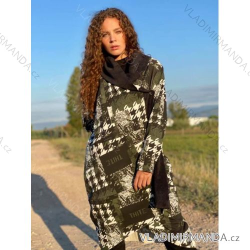 Blouse long sleeve with ruffles women (UNI S / L) ITALIAN FASHION IMK20159