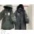 Jacket winter jacket with hood and fur women oversized (46-54) POLISH FASHION BLI19YP-18057-12