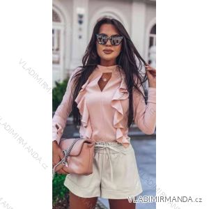 Blouse long sleeve with ruffles women (UNI S / L) ITALIAN FASHION IMK20159