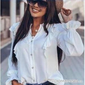 Blouse long sleeve with ruffles women (UNI S / L) ITALIAN FASHION IMK20159