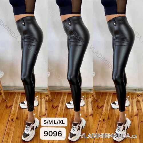 Leggings pants leatherette with zip (xs-m) Italian Fashion LML20003
