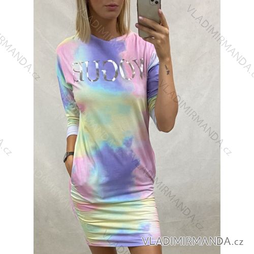 Carmen over summer shoulders women's dress (uni s / l) Italian fashion IM620053