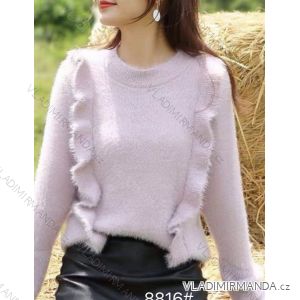 Blouse long sleeve with ruffles women (UNI S / L) ITALIAN FASHION IMK20159