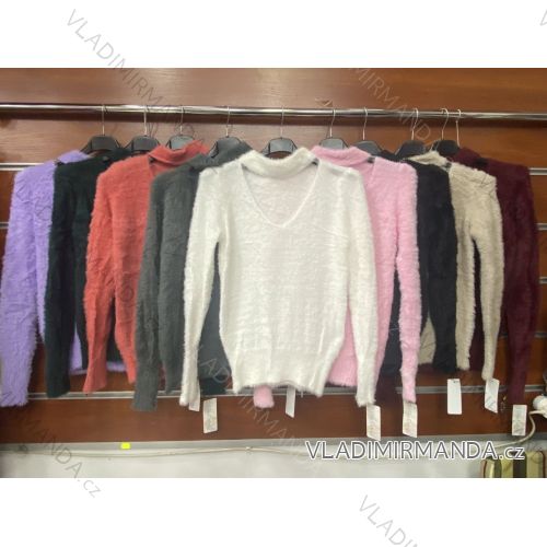 Blouse long sleeve with ruffles women (UNI S / L) ITALIAN FASHION IMK20159