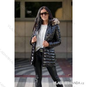 Jacket winter jacket with hood and fur women oversized (46-54) POLISH FASHION BLI19YP-18057-12