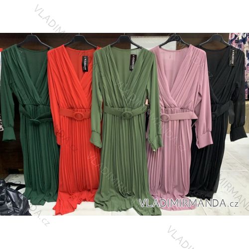 Tričko elegantní dlouhý rukáv dámské (UNI S/M) ITALSKÁ MÓDA IMM20954