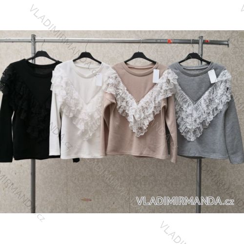 Blouse long sleeve with ruffles women (UNI S / L) ITALIAN FASHION IMK20159