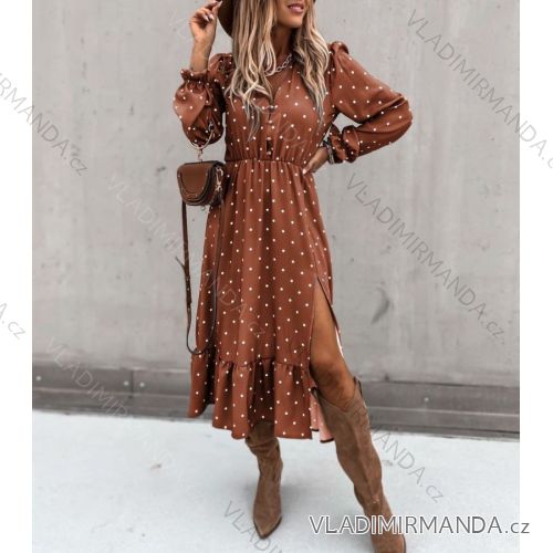 Blouse long sleeve with ruffles women (UNI S / L) ITALIAN FASHION IMK20159