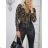 Blouse long sleeve with ruffles women (UNI S / L) ITALIAN FASHION IMK20159