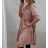 Zippered extended sweatshirt dress long sleeve women (uni m / xl) ITALIAN FASHION IM520351