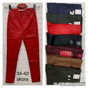 Jeans pants leatherette with zip (xs-m) JEANS JWA20003