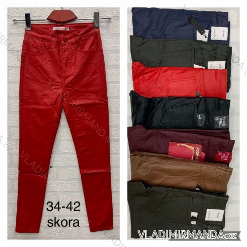 Jeans pants leatherette with zip (xs-m) JEANS JWA20003