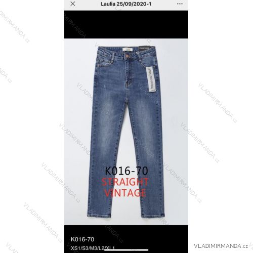 Jeans pants leatherette with zip (XS-XL) LAULIA JWA20070