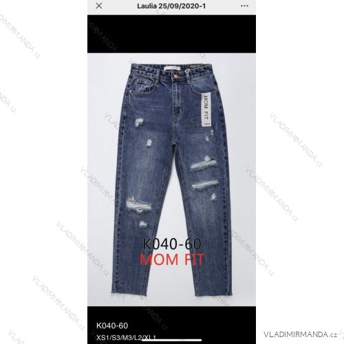 Jeans pants leatherette with zip (XS-XL) LAULIA JWA20076