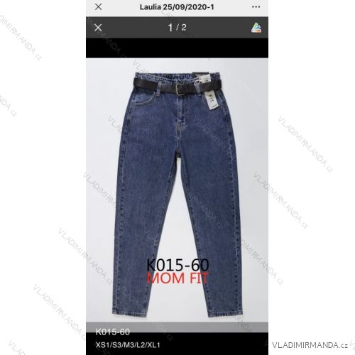 Jeans pants leatherette with zip (XS-XL) LAULIA JWA20087