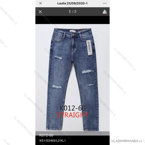 Jeans pants leatherette with zip (XS-XL) LAULIA JWA20101