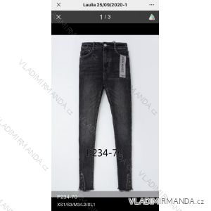 Jeans pants leatherette with zip (XS-XL) LAULIA JWA20105
