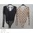Blouse long sleeve with ruffles women (UNI S / L) ITALIAN FASHION IMK20159