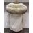 Coat winter park with fur women's shiny K-ZELL FASHION KZE198103SILVER