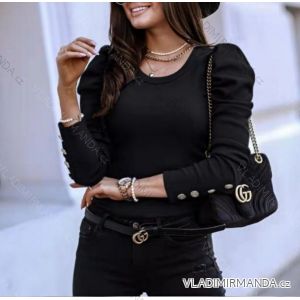 Blouse long sleeve with ruffles women (UNI S / L) ITALIAN FASHION IMK20159